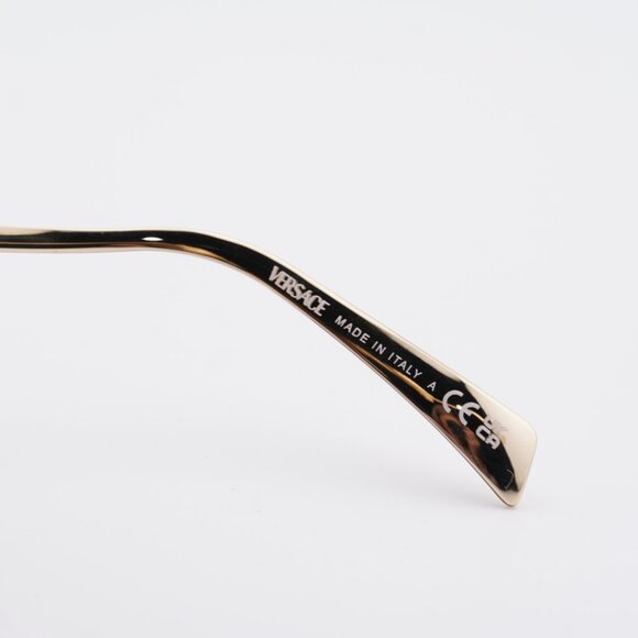 Versace VE2288 1002B8 Sunglasses Gold Square Frame, Brown Gradient Lenses - Picture 6 of 9